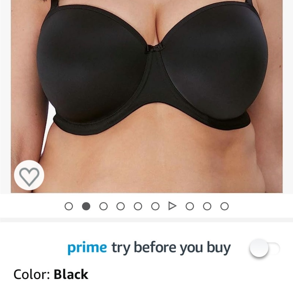 Elomi Women's Plus Size Smooth Strapless Seamless Underwire T-Shirt Bra
